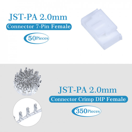 JST PA 2.0 mm 7-Pin Connector Kit JST PA 2.0 mm 7-Pin Connector Kit