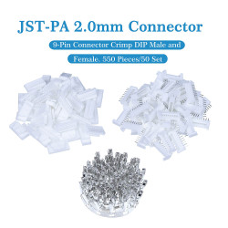 JST PA 2.0 mm 9-Pin Connector Kit