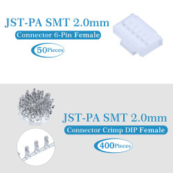 JST PA SMT 2.0 mm 6-Pin Connector Kit