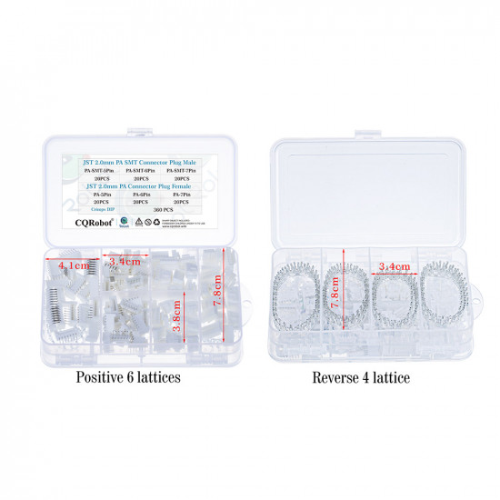 JST PA SMT - 5 / 6 / 7 Pin Connector Kit JST PA SMT - 5 / 6 / 7 Pin Connector Kit