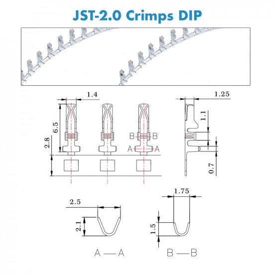 JST PA - 2 / 3 / 4 Pin Connector Kit