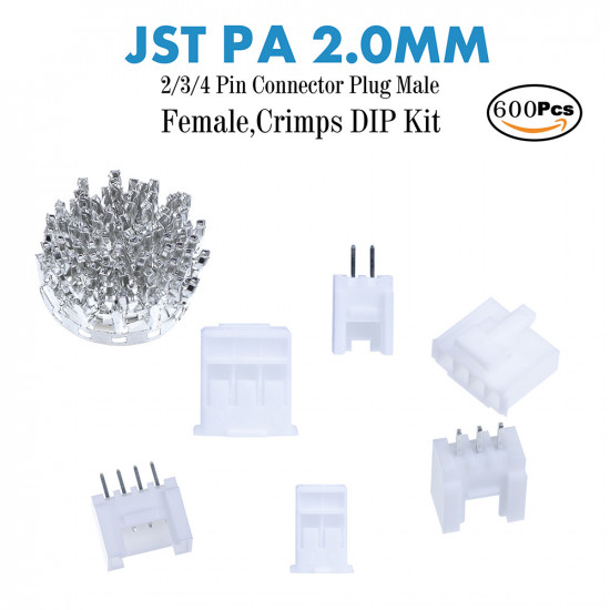 JST PA - 2 / 3 / 4 Pin Connector Kit JST PA - 2 / 3 / 4 Pin Connector Kit