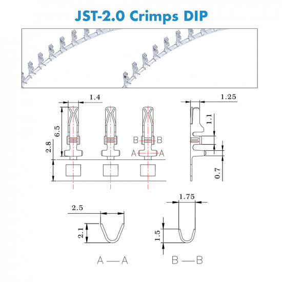 JST PA - 5 / 6 / 7 Pin Connector Kit