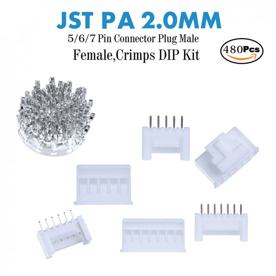 JST PA - 5 / 6 / 7 Pin Connector Kit JST PA - 5 / 6 / 7 Pin Connector Kit