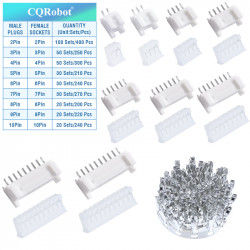 JST XA 2.54 mm 3-Pin Connector (50 Sets/250 Pieces)