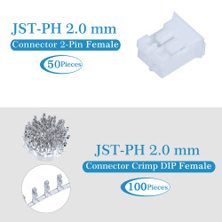 JST PH 2.0 mm 2-Pin Connector Kit