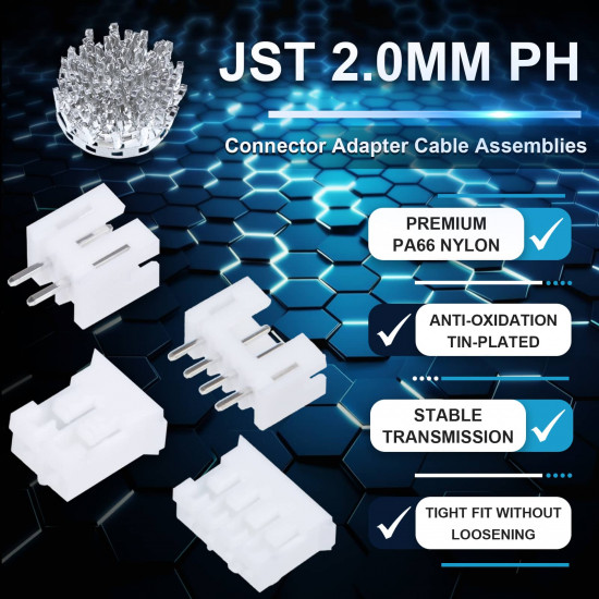 JST PH 2.0 mm 10-Pin Connector Kit