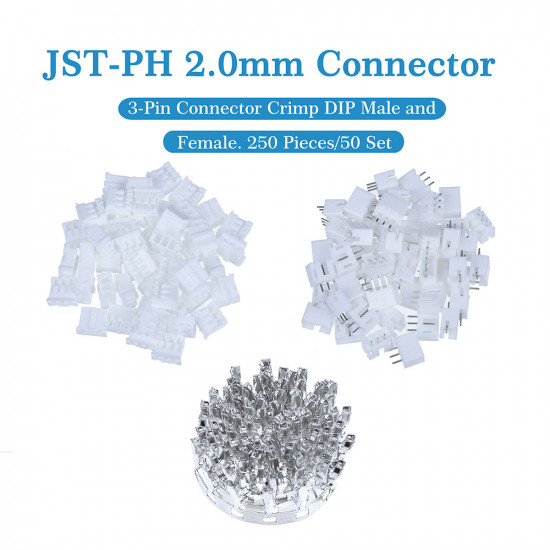 JST PH 2.0 mm 3-Pin Connector Kit