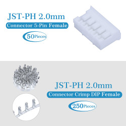 JST PH 2.0 mm 5-Pin Connector Kit