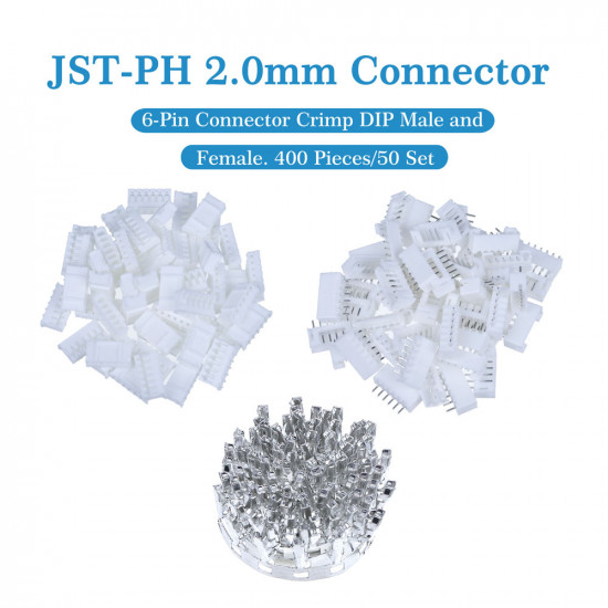JST PH 2.0 mm 6-Pin Connector Kit JST PH 2.0 mm 6-Pin Connector Kit