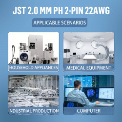JST 2.0 mm PH 2-Pin Connector Cable Kit