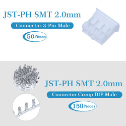 JST PH SMT 2.0 mm 3-Pin Connector Kit