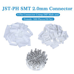 JST PH SMT 2.0 mm 8-Pin Connector Kit