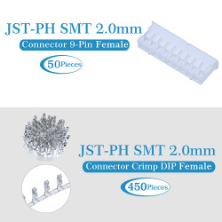 JST PH SMT 2.0 mm 9-Pin Connector Kit