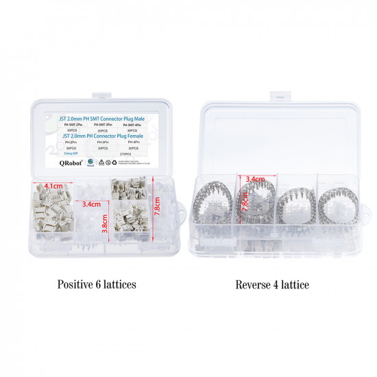 JST PH SMT - 2 / 3 / 4 Pin Connector Kit