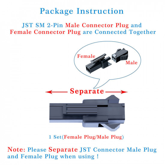 JST SM 2.5 mm 2-Pin Connector Kit