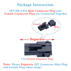 JST SM 2.5 mm 4-Pin Connector Kit