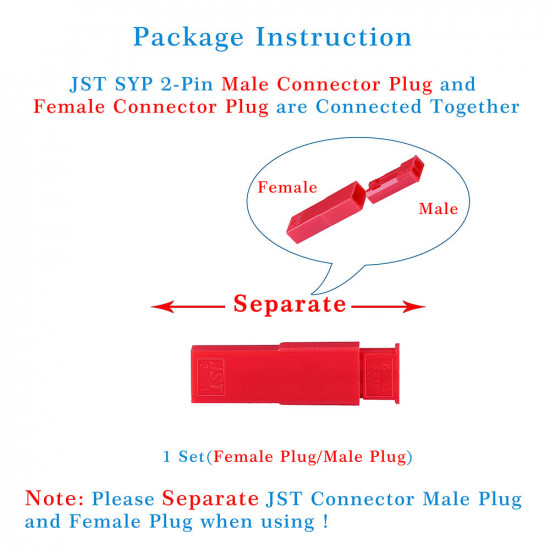 JST SYP 2.5 mm 2-Pin Connector Kit