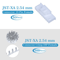 JST XA 2.54 mm 10-Pin Connector Kit