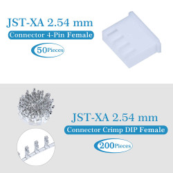 JST XA 2.54 mm 4-Pin Connector Kit