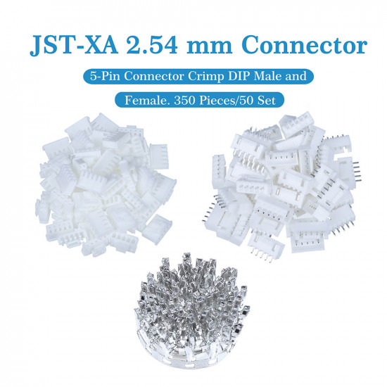 JST XA 2.54 mm 5-Pin Connector Kit JST XA 2.54 mm 5-Pin Connector Kit