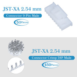 JST XA 2.54 mm 9-Pin Connector Kit