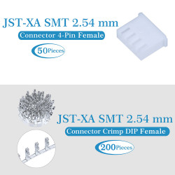 JST XA SMT 2.54 mm 4-Pin Connector Kit