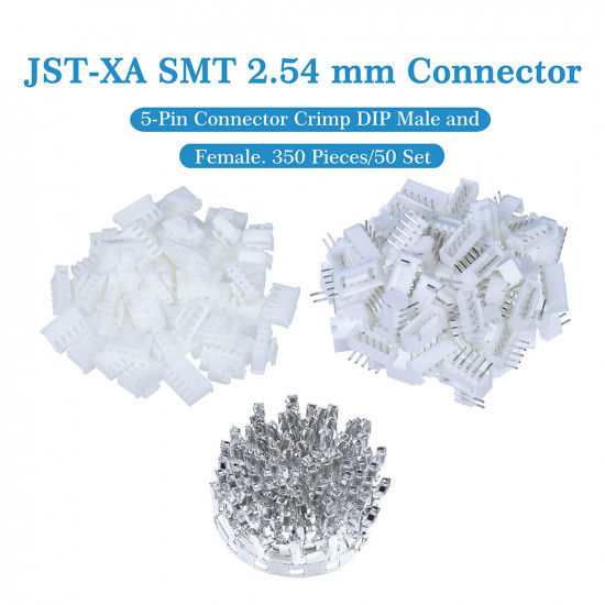 JST XA SMT 2.54 mm 5-Pin Connector Kit JST XA SMT 2.54 mm 5-Pin Connector Kit