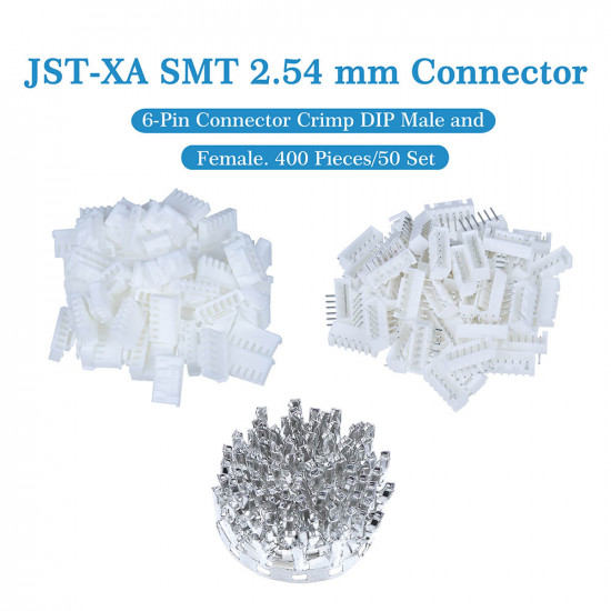 JST XA SMT 2.54 mm 6-Pin Connector Kit JST XA SMT 2.54 mm 6-Pin Connector Kit