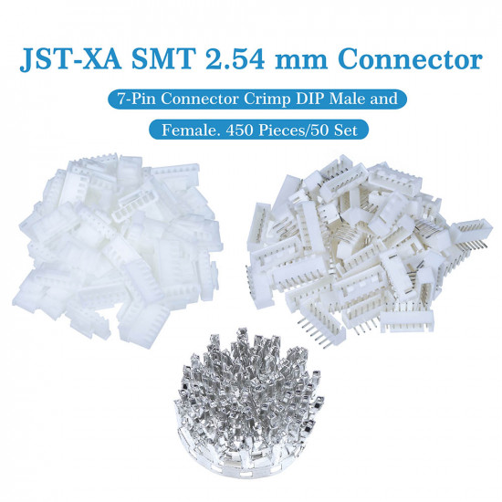 JST XA SMT 2.54 mm 7-Pin Connector Kit