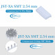 JST XA SMT 2.54 mm 8-Pin Connector Kit