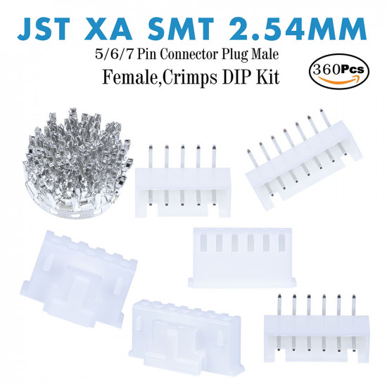 JST XA SMT - 5 / 6 / 7 Pin Connector Kit JST XA SMT - 5 / 6 / 7 Pin Connector Kit