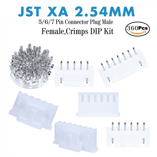 JST XA - 5 / 6 / 7 Pin Connector Kit JST XA - 5 / 6 / 7 Pin Connector Kit