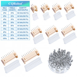 JST XA 2.54 mm 2-Pin Connector (100 Sets/400 Pieces)