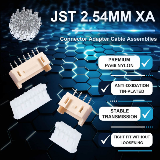 JST XA 2.54 mm 6-Pin Connector (30 Sets/240 Pieces)
