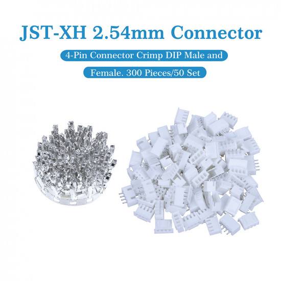 JST XH 2.54 mm 4-Pin Connector Kit