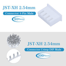 JST XH 2.54 mm 4-Pin Connector Kit