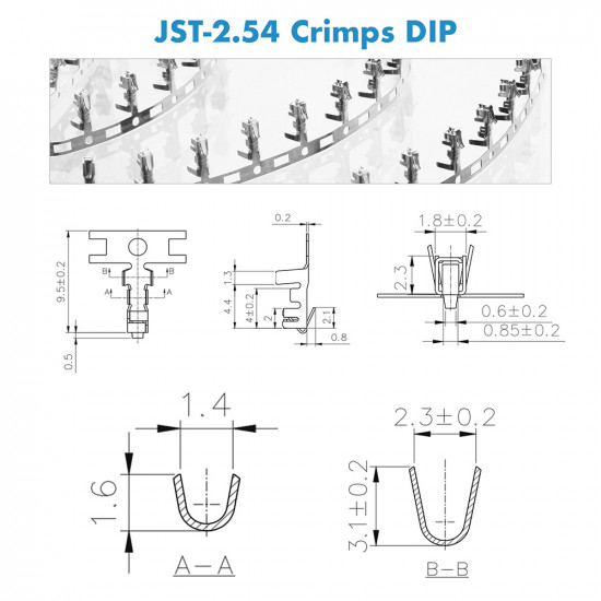 JST XH - 5 / 6 / 7 Pin Connector Kit