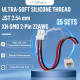 JST 2.54 mm XH SMD 2-Pin Connector Cable (25 Sets/75 Pieces)