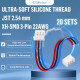 JST 2.54 mm XH SMD 3-Pin Connector Cable (20 Sets/60 Pieces)