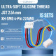 JST 2.54 mm XH SMD 4-Pin Connector Cable (15 Sets/45 Pieces)