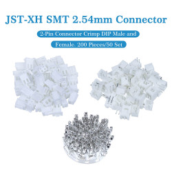 JST XH SMT 2.54 mm 2-Pin Connector Kit