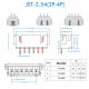 JST XH SMT - 2 / 3 / 4 Pin Connector Kit