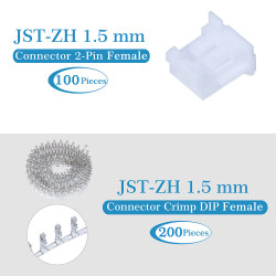 JST ZH 1.5 mm 2-Pin Connector Kit