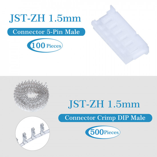 JST ZH 1.5 mm 5-Pin Connector Kit
