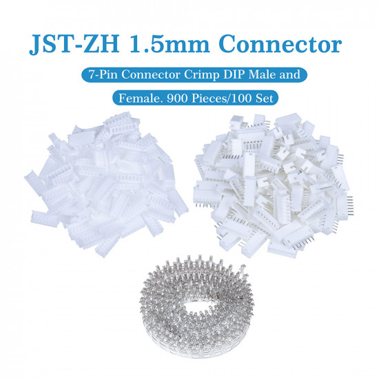 JST ZH 1.5 mm 7-Pin Connector Kit JST ZH 1.5 mm 7-Pin Connector Kit