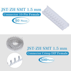 JST ZH 1.5 mm SMT 10-Pin Connector Kit