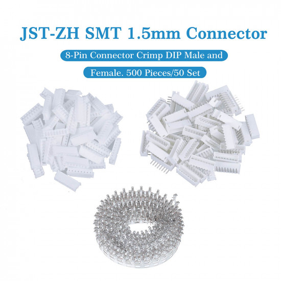 JST ZH 1.5 mm SMT 8-Pin Connector Kit