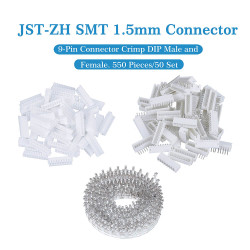 JST ZH 1.5 mm SMT 9-Pin Connector Kit