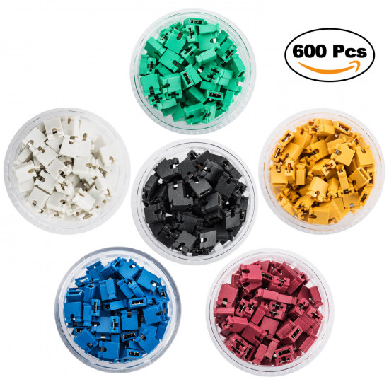 Standard Computer Jumper Caps Header Pin Shunt Short Circuit 2-Pin Standard Computer Jumper Caps Header Pin Shunt Short Circuit 2-Pin